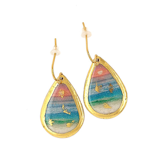 Earrings by Evocateur "Sanibel Sunset" Teardrop