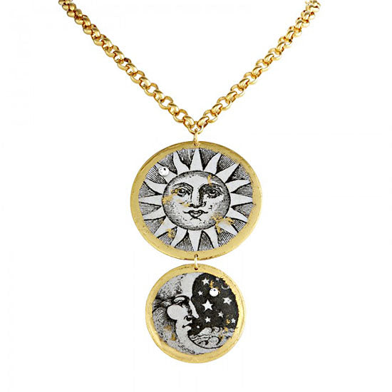 Necklace by Evocateur &quot;Sun and Moon&quot;