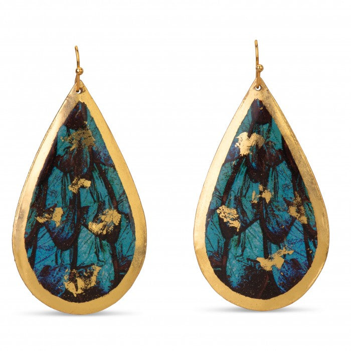 Earrings by Evocateur &quot;Turquoise Butterfly Wings&quot;
