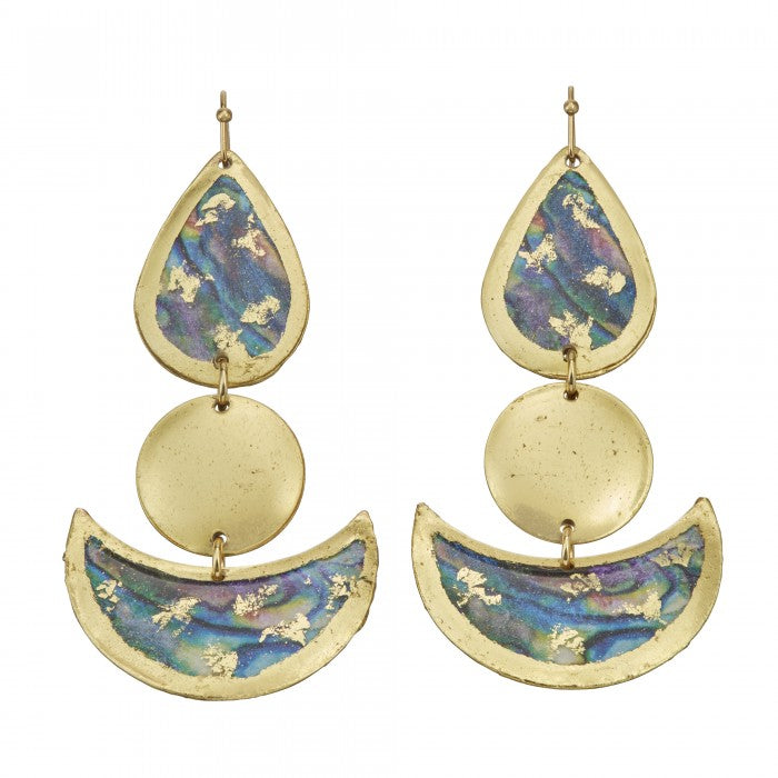 Earrings by Evocateur &quot;Abalone Lulu&quot;