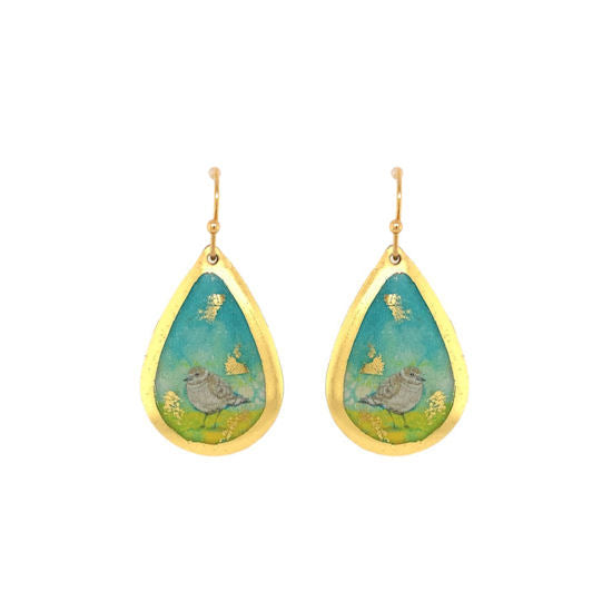 Earrings by Evocateur &quot;Sandpipers&quot;