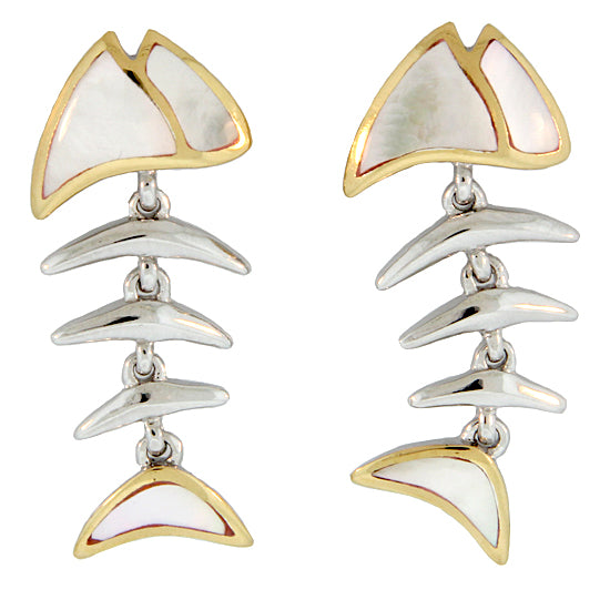 Sterling Fishbone Earrings