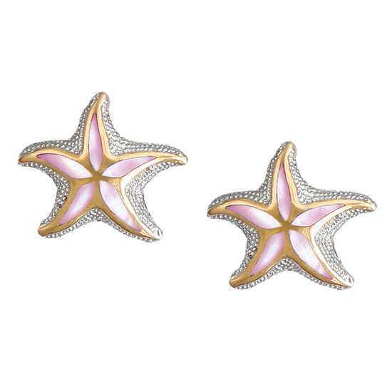 Starfish Earrings, Sterling