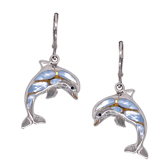 Sterling Dolphin Earrings