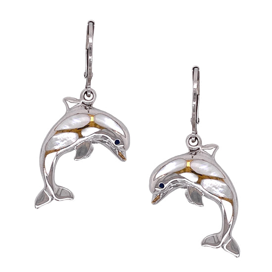 Sterling Dolphin Earrings