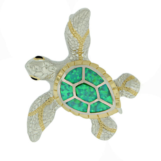 Turtle Pendant, Sterling