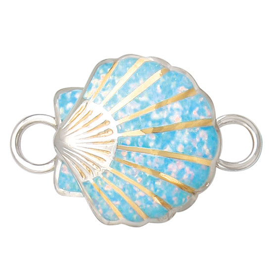 Scallop Bracelet Topper with Opal
