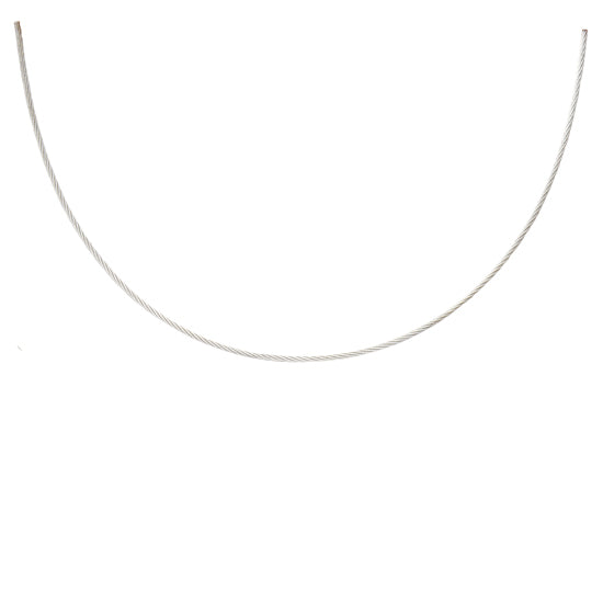 K3-CBW1.5WG 16" 14Kt White Cable Neckwire