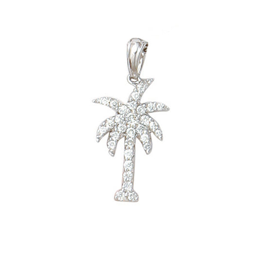 Diamond Palm Tree Pendant
