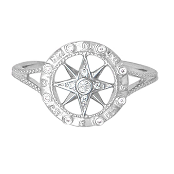 Compass Rose Ring, 14Kt
