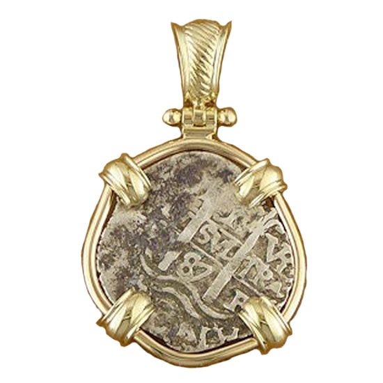 Spanish 1 Reale Cob Coin Pendant