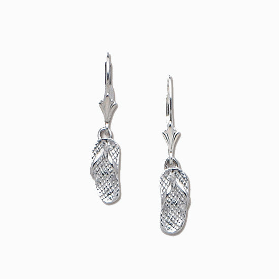 Sterling Flip Flop Earrings