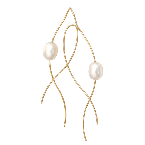 Pearl Earrings, 14Kt