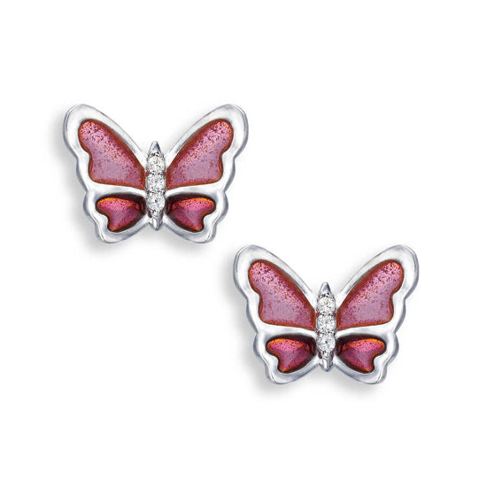 Butterfly Earrings, Sterling