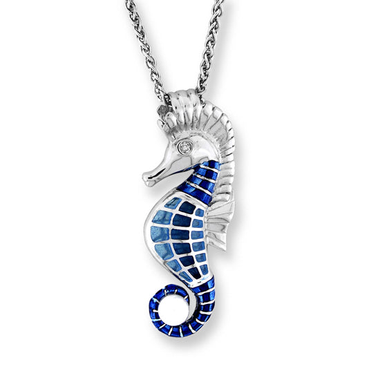 Seahorse Necklace, Sterling