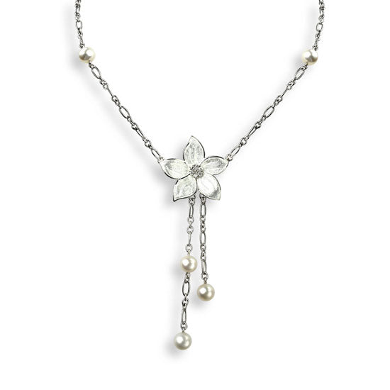 Sterling Flower Necklace