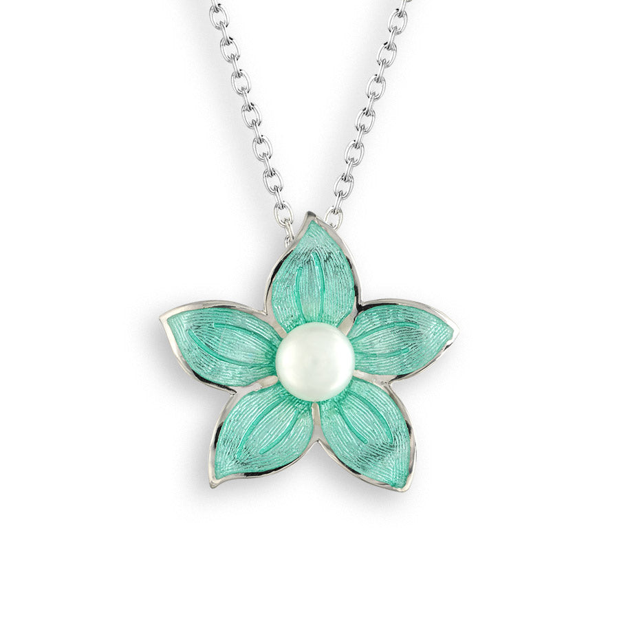 Flower Necklace, Sterling