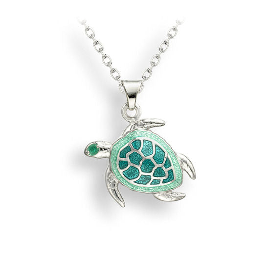 Turtle Necklace, Sterling