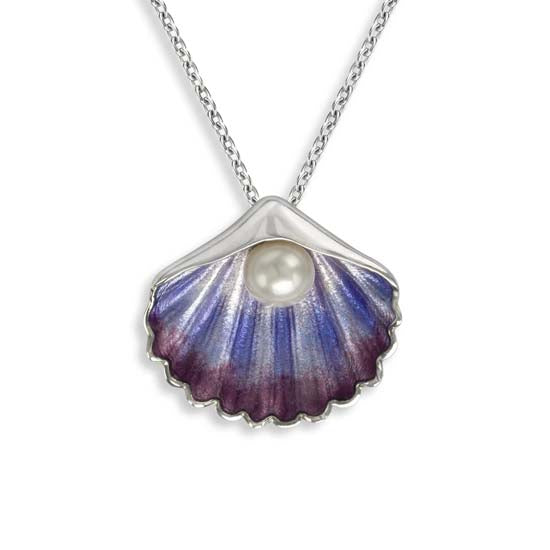 Blue shell necklace hotsell