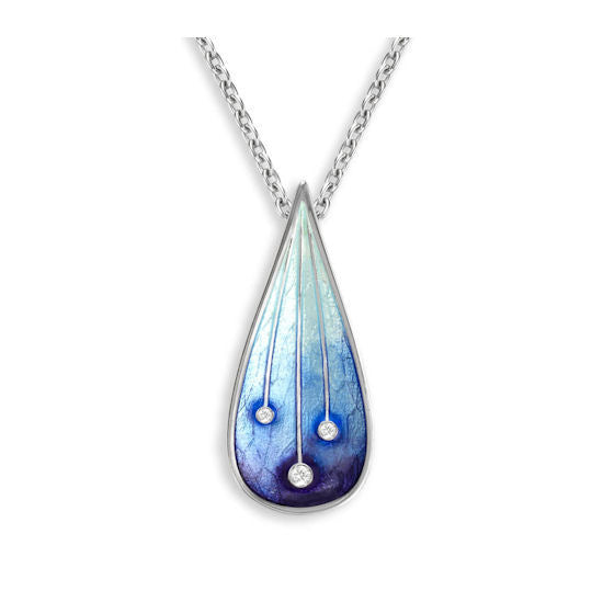Sterling Falling Stars Necklace