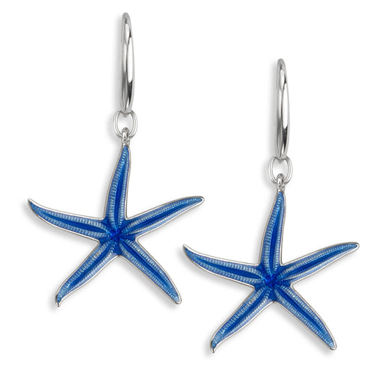 Starfish Earrings, Sterling