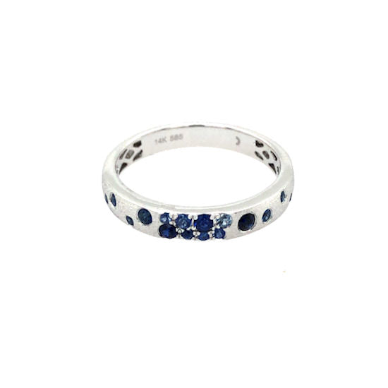 Sapphire Band Ring, 14Kt