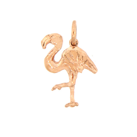 Gold on sale flamingo charm