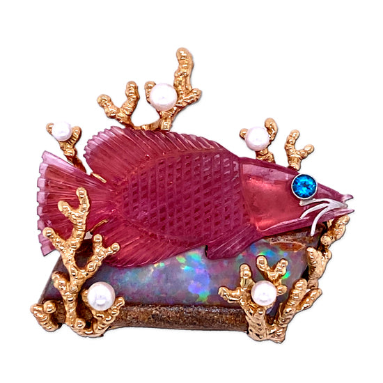 "Catfish on a Hot Tin Roof " 14Kt