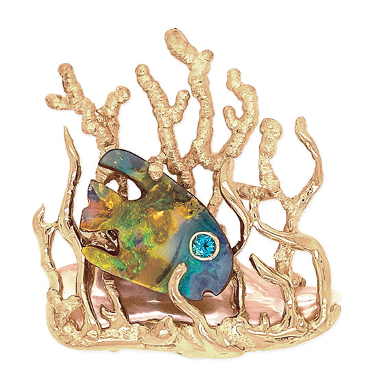 "Forest Guppy" Pendant