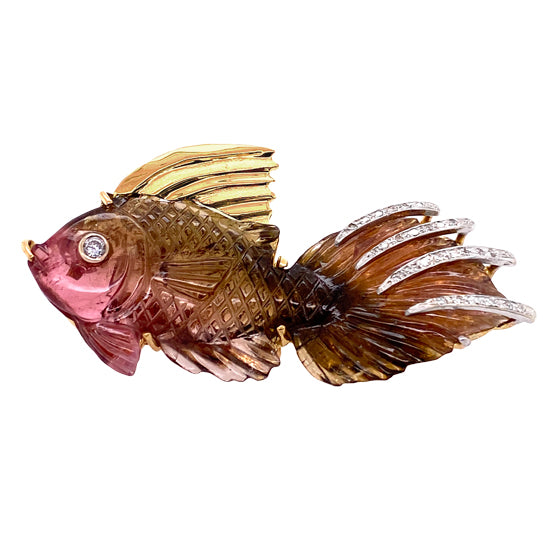 "The Cod Father" Tourmaline Pendant