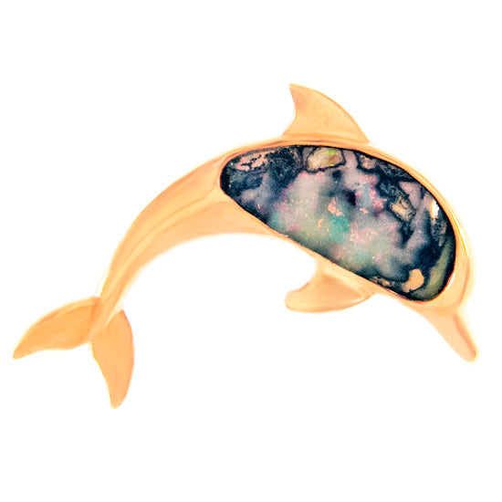 Dolphin Pendant &quot;My Cousin Finny&quot;, 14Kt