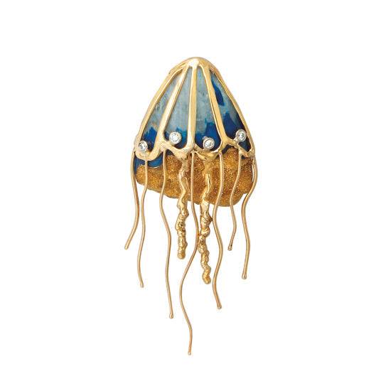 Drusy Jellyfish Pendant